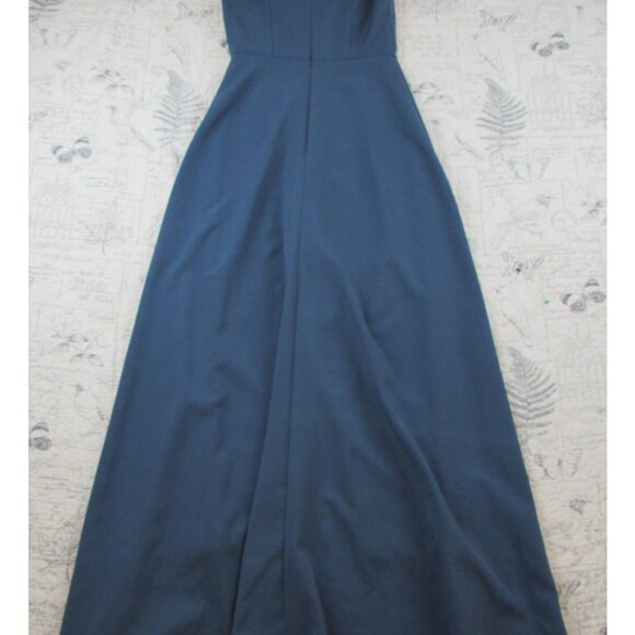 Kay Unger Anais  Jumpsuit  Evening cocktail formal wedding guest steel blue 2 - Picture 5 of 8